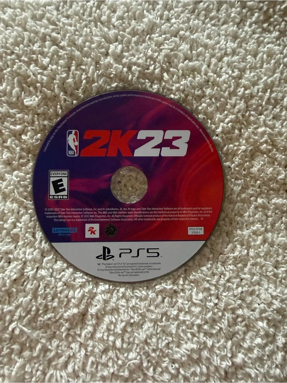 Sony PS5 2K23 Game Disc